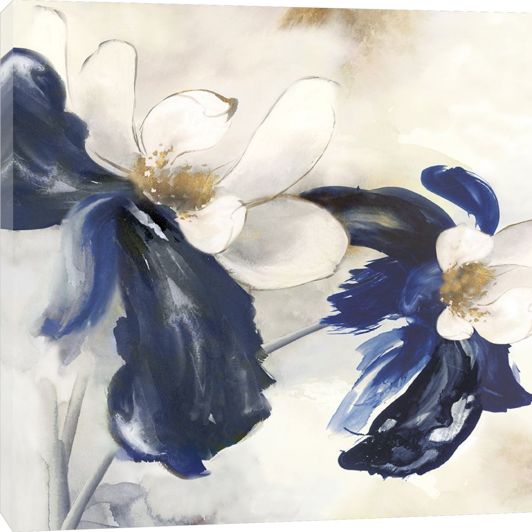 Alex Black - Blue Blossom Florals I