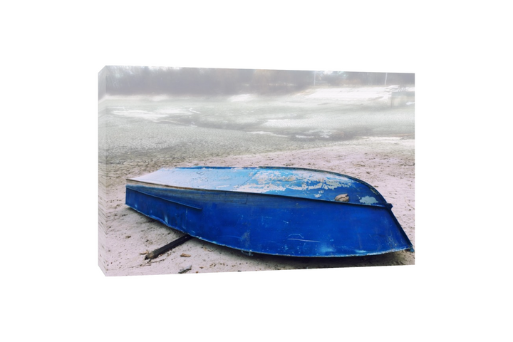 Plage - Bateau bleu