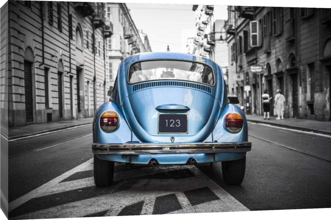 Jim Budd - Retro Blue Car