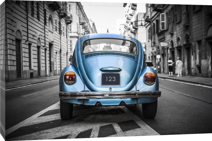 Jim Budd - Retro Blue Car